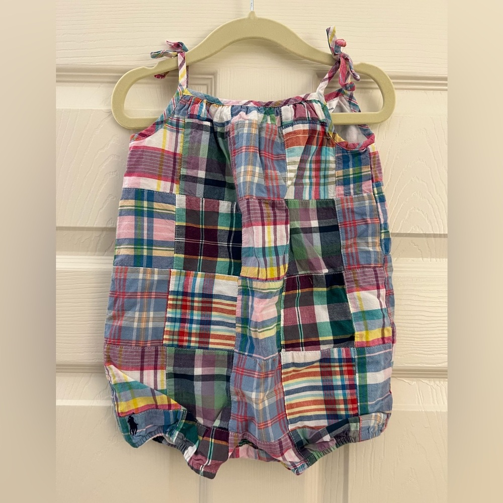Ralph Lauren *NEVER WORN* 6M Gingham Romper
